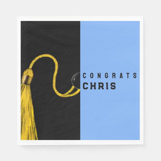 Servilleta De Papel Partido de Graduación Felicitaciones Napkins (Anverso)