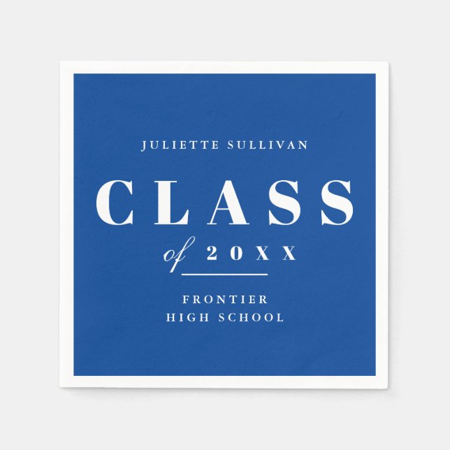 Servilleta De Papel Partido de Graduación Mínima (Anverso)