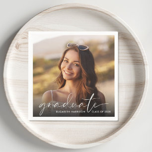 Servilleta De Papel Partido de Graduación por Superposición de Foto de