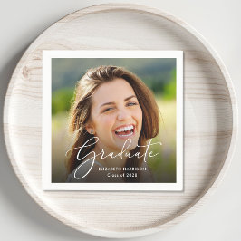 Servilleta De Papel Partido de Graduación por Superposición de Foto de