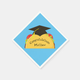 Servilleta De Papel Partido de Graduación Taco Fiesta Mexicano