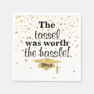 Servilleta De Papel Partido de Graduación Tassel Worth the Hassle