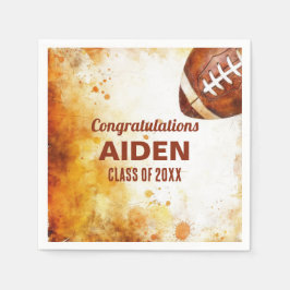 Servilleta De Papel Partido de Graduación Temático del Fútbol