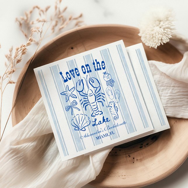 Servilleta De Papel Partido de la Bachelorette Lake Weekend (Subido por el creador)
