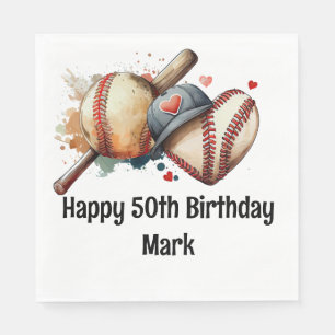 Servilleta De Papel Partido de los 50 Años del Béisbol