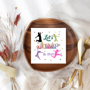 Servilleta De Papel Partido del cumpleaños colorido de la Jump Trampol