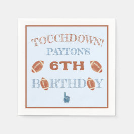 Servilleta De Papel Partido del cumpleaños del BIrthday del fútbol