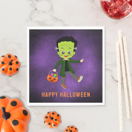 Servilleta De Papel Partido Halloween para Niños Papel Frankenstein