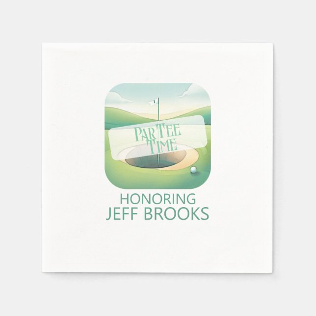 Servilleta De Papel Partido temático del golf (Anverso)