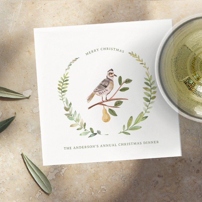 Servilleta De Papel Partridge | 12 Día de Navidades en Monograma (Subido por el creador)