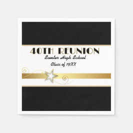 Servilleta De Papel Party! 40th Class Reunion custom Napkins