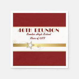 Servilleta De Papel Party! 40th Class Reunion custom Napkins