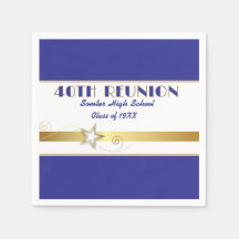 Party! 40th Class Reunion custom Napkins