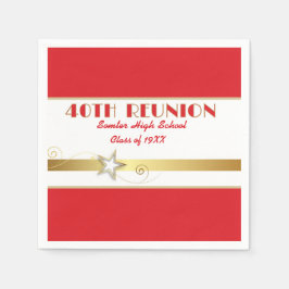 Servilleta De Papel Party! 40th Class Reunion custom Napkins