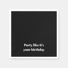 Servilleta De Papel 'Party Like It's Your Birthday' Birthday Party