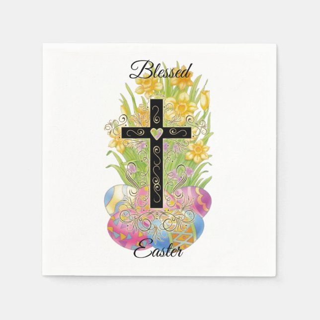 Servilleta De Papel Pascua bendita (Anverso)