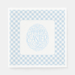 Servilleta De Papel Pascua de Cuadro Azul