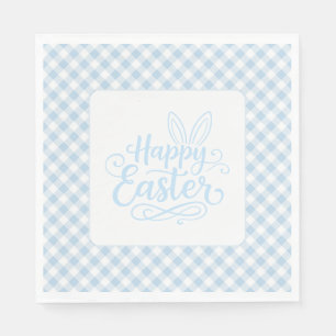 Servilleta De Papel Pascua de Cuadro Azul