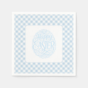 Servilleta De Papel Pascua de Cuadro Azul