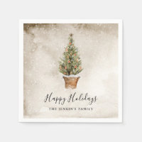 Pascua de papel personalizada Rustic Happy Holiday