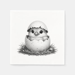 Servilleta De Papel Pascua en blanco y negro
