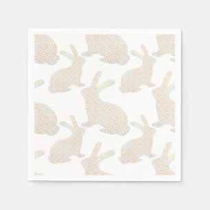 Servilleta De Papel Pascua feliz - Patrón de Bunny
