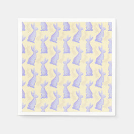 Servilleta De Papel Pascua feliz - Patrón de Violet Bunny