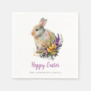 Servilleta De Papel Pascua floral colorida