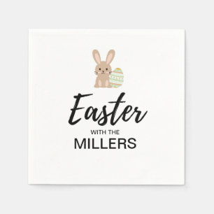 Servilleta De Papel Pascua personalizada "con la familia"  