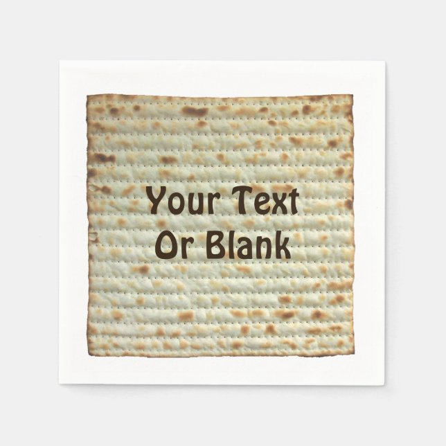 Servilleta De Papel Pascua (Pesach) Matzah (Anverso)