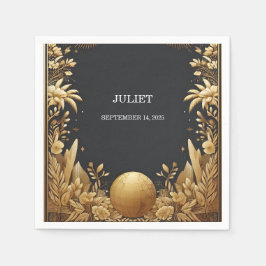 Servilleta De Papel Pase de abordar pasaporte de aventuras Despedida d