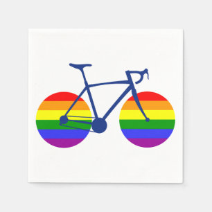 Servilleta De Papel Paseo en bicicleta con orgullo