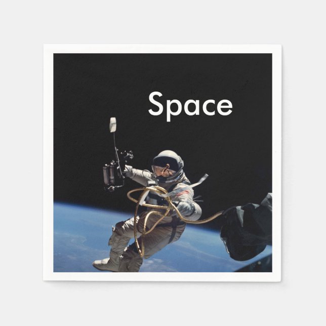 Servilleta De Papel Paseo espacial de astronauta (Anverso)