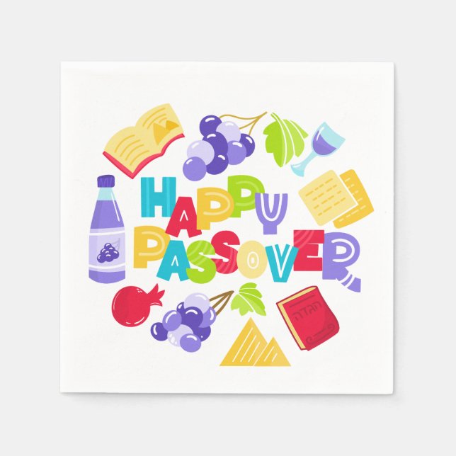 Servilleta De Papel Passover Napkins (Anverso)