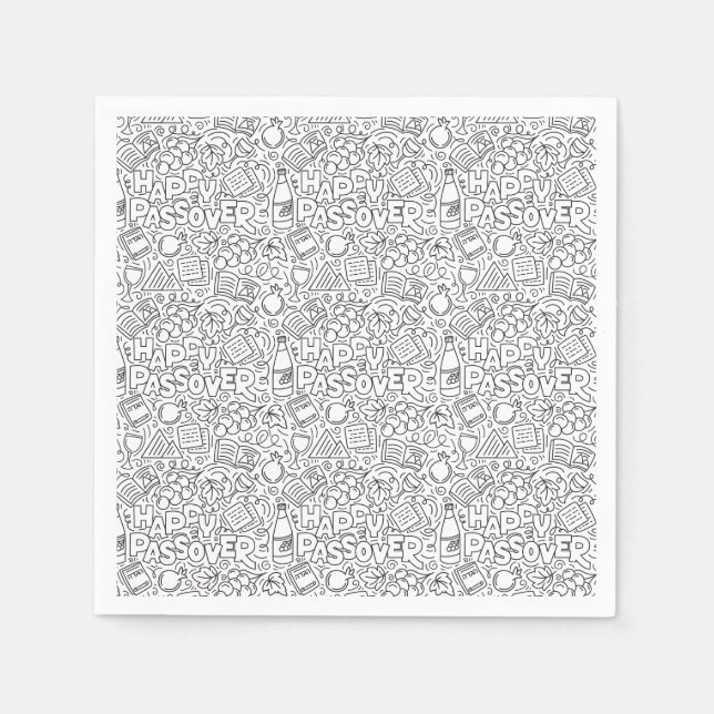Servilleta De Papel Passover Paper Napkins (Anverso)