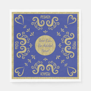 Servilleta De Papel Passover White Standard Napkins Gold Elegant