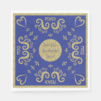 Servilleta De Papel Passover White Standard Napkins Gold Elegant