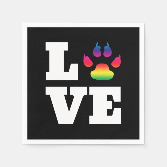 Servilleta De Papel Pasta arcoiris (Anverso)