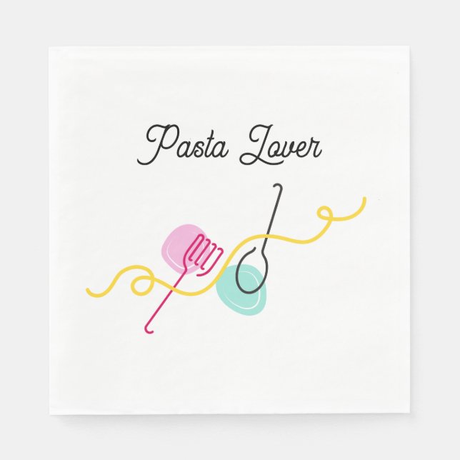 Servilleta De Papel Pasta Lover (Anverso)