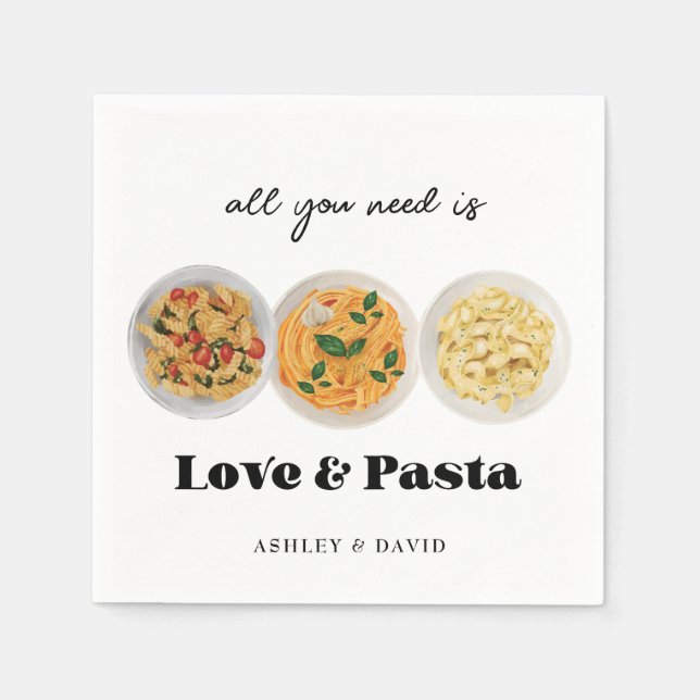 Servilleta De Papel Pasta | Parte de compromiso (Anverso)