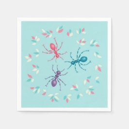 Servilleta De Papel Pastel Ants Insect Lover
