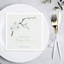 Servilleta De Papel Pastel azul floral niño bebé ducha