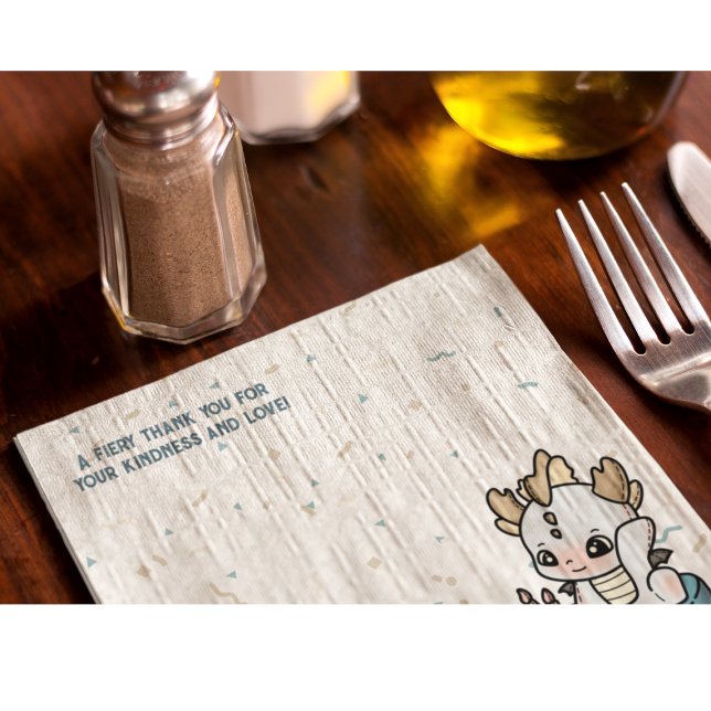 Servilleta De Papel Pastel azul gris pastel bebé Dragon (Subido por el creador)