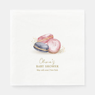 Servilleta De Papel Pastel Bonjour Bébé Macarons francés Baby Shower