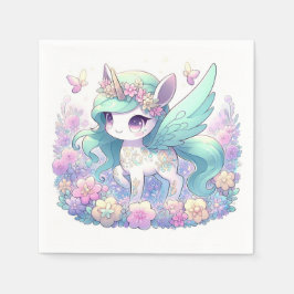 Servilleta De Papel Pastel Chica Unicorn Baby Shower