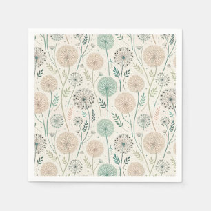 Servilleta De Papel Pastel Dandelion Dreams - Floral caprichosa (2)