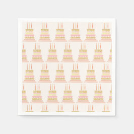 Servilleta De Papel Pastel de Cumpleaños Fantasía y Deseos