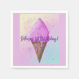 Servilleta De Papel Pastel de helado de helado