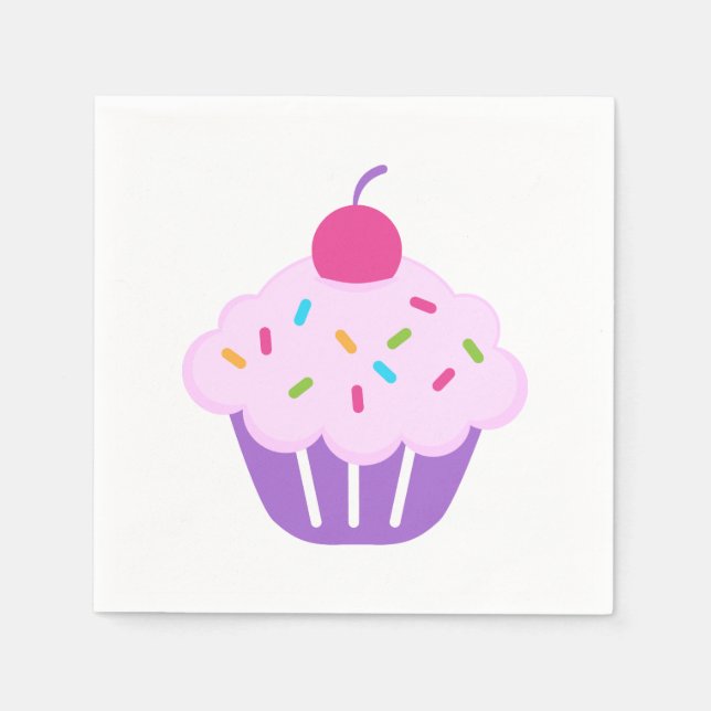 Servilleta De Papel Pastel de Napkin/Purple (Anverso)