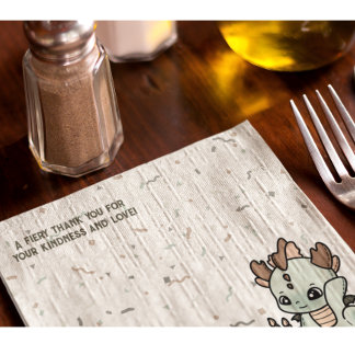 Servilleta De Papel Pastel de Naranja verde dulce dulce bebé dragón